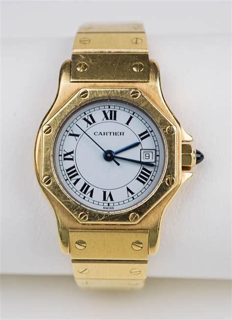 cartier santos octagon ladies|cartier santos octagon for sale.